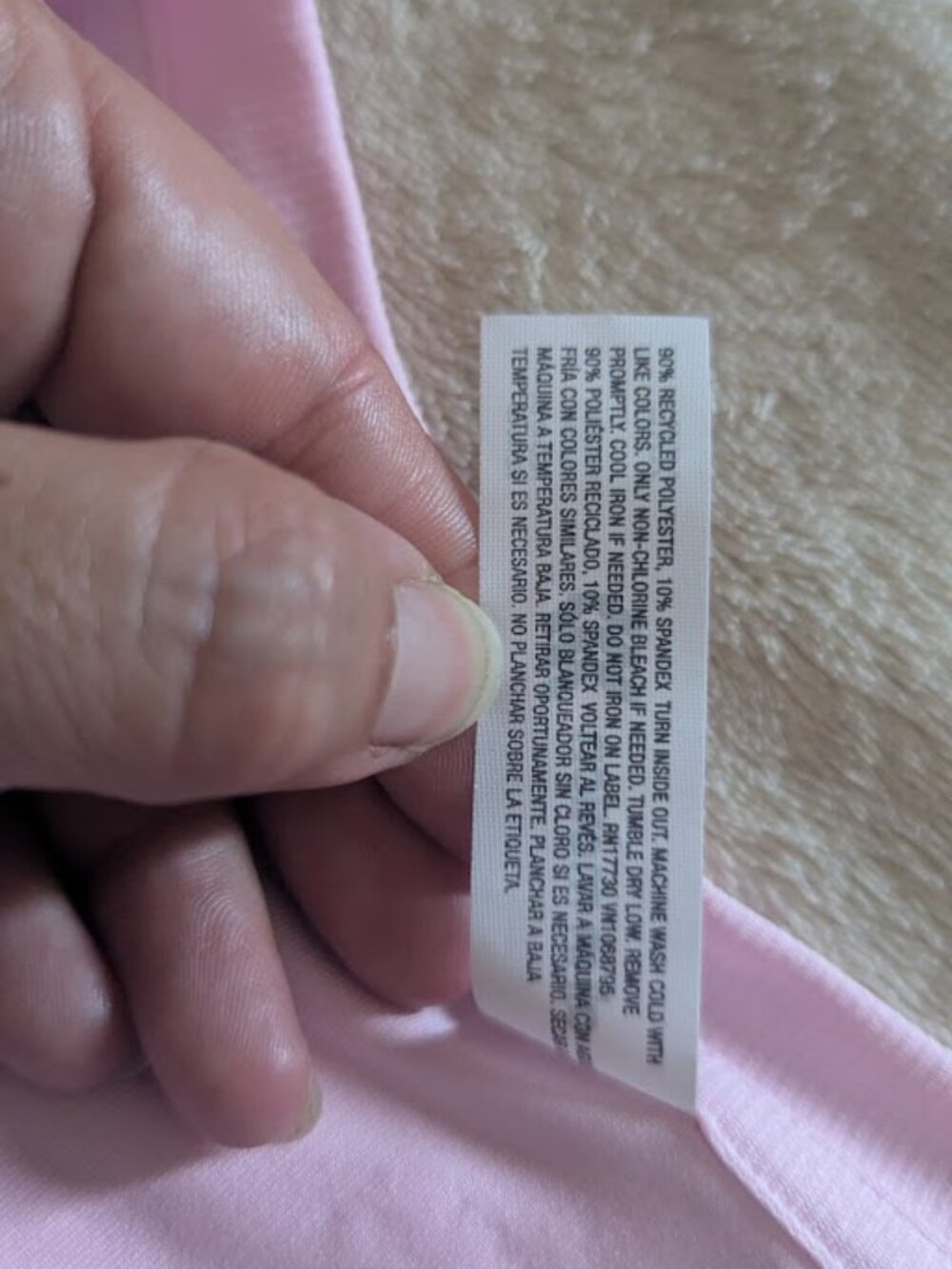 Target ALL IN MOTION Light Pink XXL Rib Long Sleeve - Picture 4 of 6